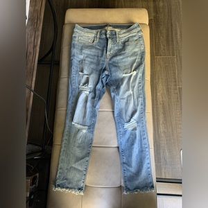 Women’s Gap Light Blue Denim True Skinny 29P Ripped/Distressed Jeans